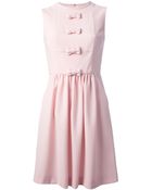 RED Valentino Bow Detail Dress - Lyst
