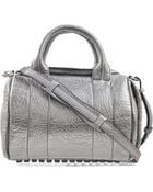 Alexander Wang Rockie Metallic Pebble Rhodium Bag - Lyst