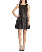 Valentino Leather Dress - Lyst