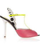 Sophia Webster Dana Leather Peeptoe Sandals - Lyst