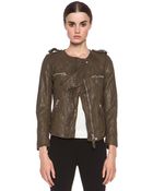 Etoile Isabel Marant Kady Washed Leather Jacket - Lyst