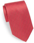 Saks Fifth Avenue Black Label Neat Pindot Silk Tie - Lyst