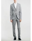 Lac Checked Ultra Skinny Suit Trousers - Lyst