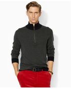 Polo Ralph Lauren Houndstooth Half-Zip Sweater - Lyst
