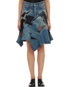 Junya Watanabe Comme Des Garçons Mixed Patchwork Denim Skirt - Lyst