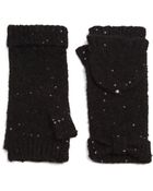 Kate Spade Sequined Pop-top Mittens - Lyst