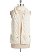 MICHAEL Michael Kors Cable Knit Pocket Scarf - Lyst