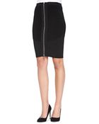 Milly Stretch Zip Pencil Skirt - Lyst