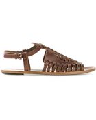 Proenza Schouler Strappy Woven Sandals - Lyst