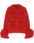 Sibling Fringed Merino Wool-Bouclé Jacket - Lyst