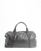 John Varvatos Black Leather 'Moto' Duffel Travel Bag - Lyst