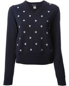 Comme Des Garçons Polka Dot Sweater - Lyst