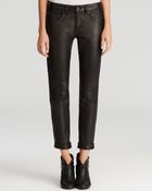Rag & Bone Jeans - The Dre In Black Leather - Lyst