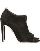 Aquazzura Alice Peeptoe Booties - Lyst