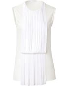 Vionnet Pleated Sleeveless Top - Lyst