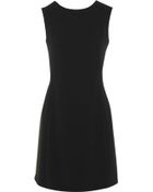Moschino Crepe And Pleated Crepe De Chine Dress - Lyst