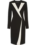 Roland Mouret Auriga Two-Tone Stretch-Crepe Dress - Lyst