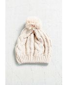 Urban Outfitters Basic Cable Pom Beanie - Lyst
