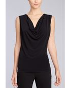 Natori Cotton Jersey Top - Lyst