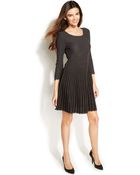 Calvin Klein Striped Ombre Sweater Dress - Lyst