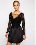 Asos Lace Top Premium Prom Dress - Lyst
