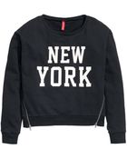 H&M Sweatshirt With A Print - Lyst