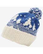 Eugenia Kim Pom Top Snow Knit Beanie: Blue - Lyst