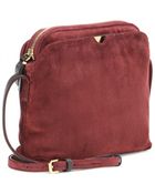 The Row Suede Shoulder Bag - Lyst