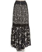 Marc Jacobs Lace-Inset Long Floral Skirt - Lyst