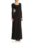Guess Beaded Cutout Maxi Dress - Lyst