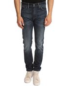 Levi's 508 Tapered Faded Fitted Jeans - Lyst