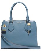 Michael Kors Casey Medium Leather Satchel - Lyst