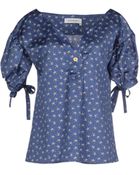 Yves Saint Laurent Rive Gauche Blouse - Lyst