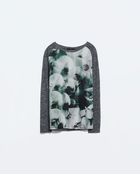 Zara Combined T-Shirt - Lyst