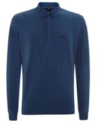 Hugo Boss Paderna Long Sleeve Polo Shirt - Lyst
