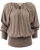 Michael Kors Raglan Peasant Top - Lyst