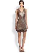Sachin & Babi Allure Sequined-Hem Metallic Dress - Lyst
