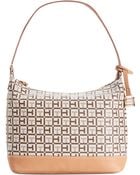 Tommy Hilfiger Monogram Coated Canvas Hobo - Lyst