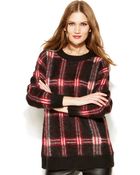 Michael Kors Michael Plaid Boyfriend Sweater - Lyst
