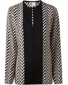 Lanvin Printed Blouse - Lyst