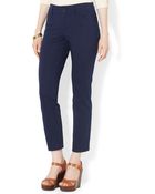 Lauren by Ralph Lauren Cropped Skinny Pants - Lyst