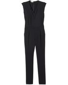 Rebecca Taylor Double V-Neck Jumpsuit - Lyst