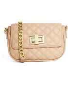 Asos Quilted Cross Body Bag with Chunky Chain - Lyst