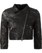 Giorgio Brato Perforated Biker Jacket - Lyst