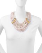 Alexis Bittar Pink Rose Quartz Necklace - Lyst