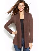 Inc International Concepts Ribbed-Knit Open-Front Cardigan - Lyst