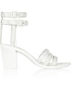 Alexander Wang Livia Snake-Effect Leather Sandals - Lyst
