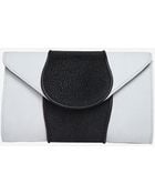 Khirma Eliazov Babo Lizard/Stingray Clutch: White - Lyst