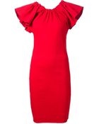 Lanvin Bow Detail Dress - Lyst