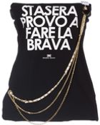 Elisabetta Franchi Jeans Tube Top - Lyst